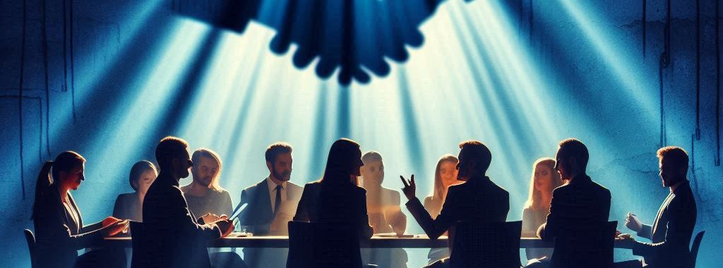 Image of a secret meeting