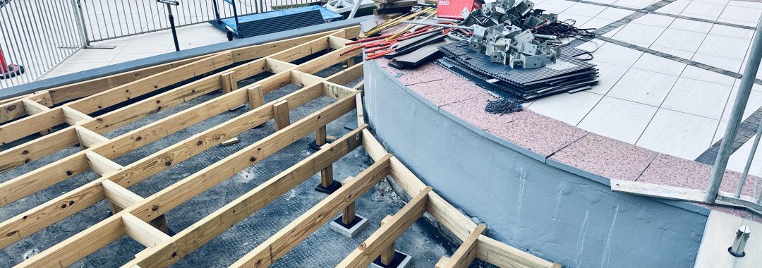 The current deck area on level 3 is an incomplete mess.